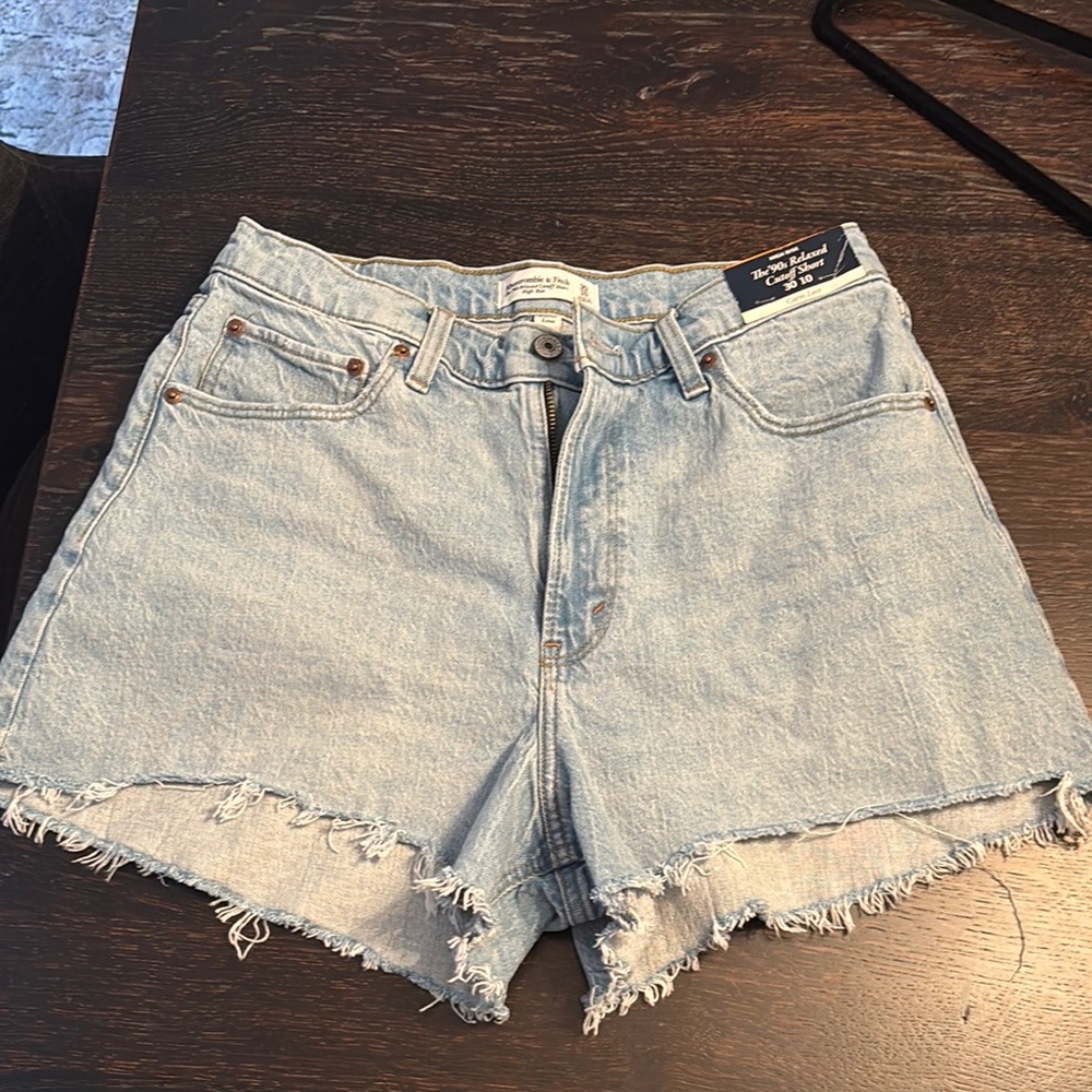 Abercrombie & Fitch Light Blue Denim Shorts